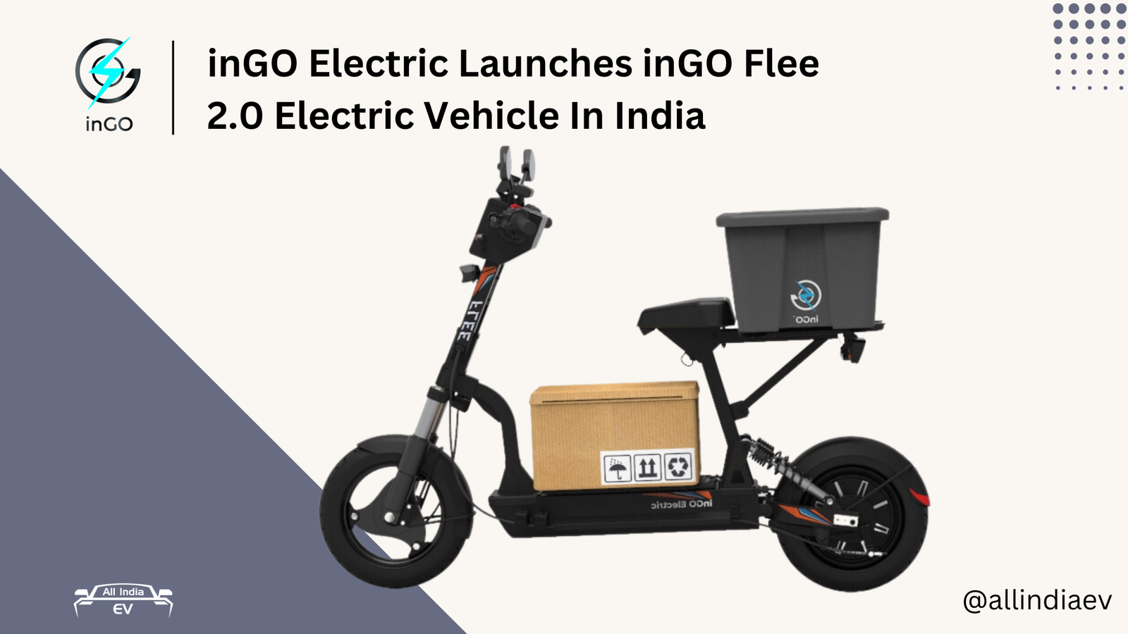 inGO Electric Launches inGO Flee 2.0 Electric Vehicle In India