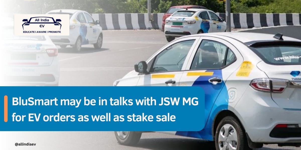 BluSmart Explores Partnership with JSW MG for EV Growth