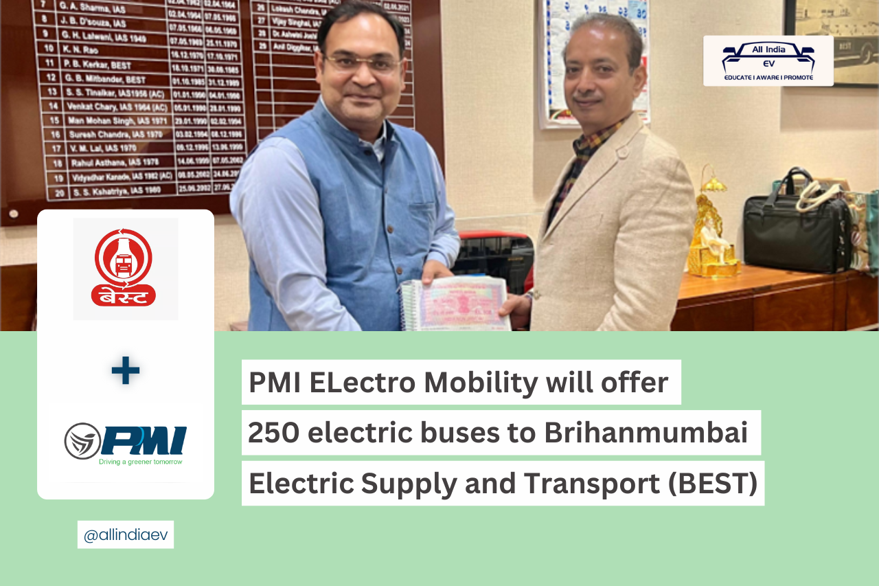PMI Electro Mobility to Provide 250 Electric Buses to BEST