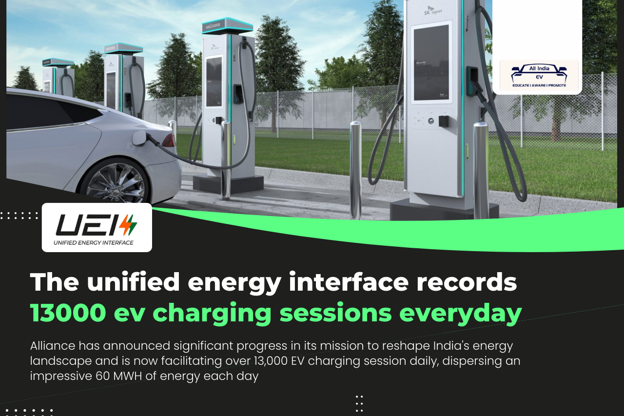 UEI Alliance Powers Up India's Energy Landscape: 13,000 Daily EV Charging Sessions and Beyond