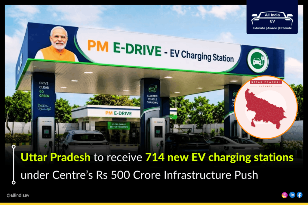 Uttar Pradesh To Get 714 New EV Charging Stations Under Centre’s Rs 500 Crore Infrastructure Push
